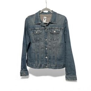 NWOT GAP STRETCH DENIM JACKET L
